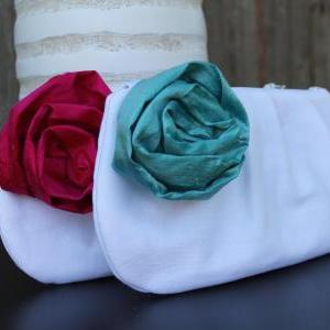 Set Of 2 Pleated Clutches: Bridesmaid Gift