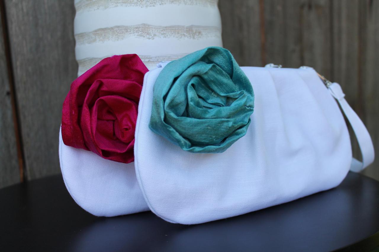 Set Of 2 Pleated Clutches: Bridesmaid Gift